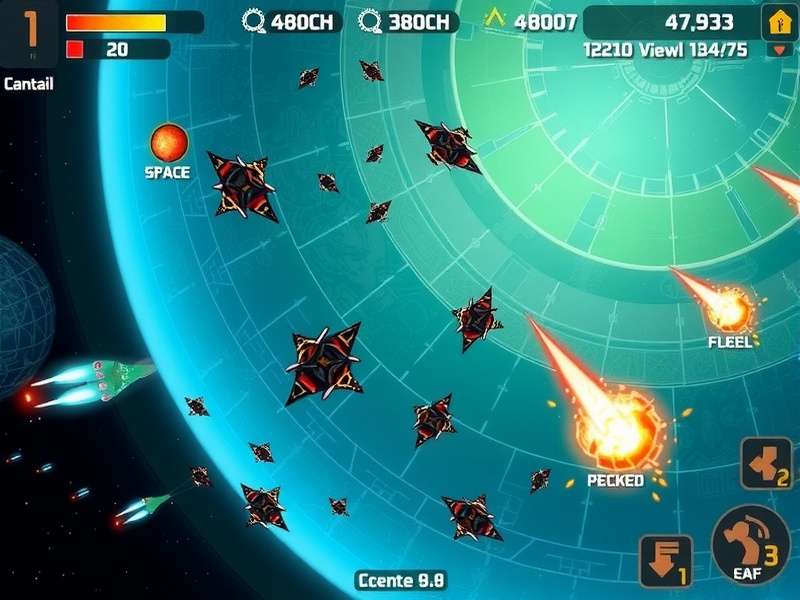 Deep Space Defenders fleet management interface